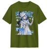 Wuthering Waves Characters Tshirts For Unisex The Shorekeeper Awesome Cotton Tee Shirt Crew Neck Short Sleeve Big Size Clothes