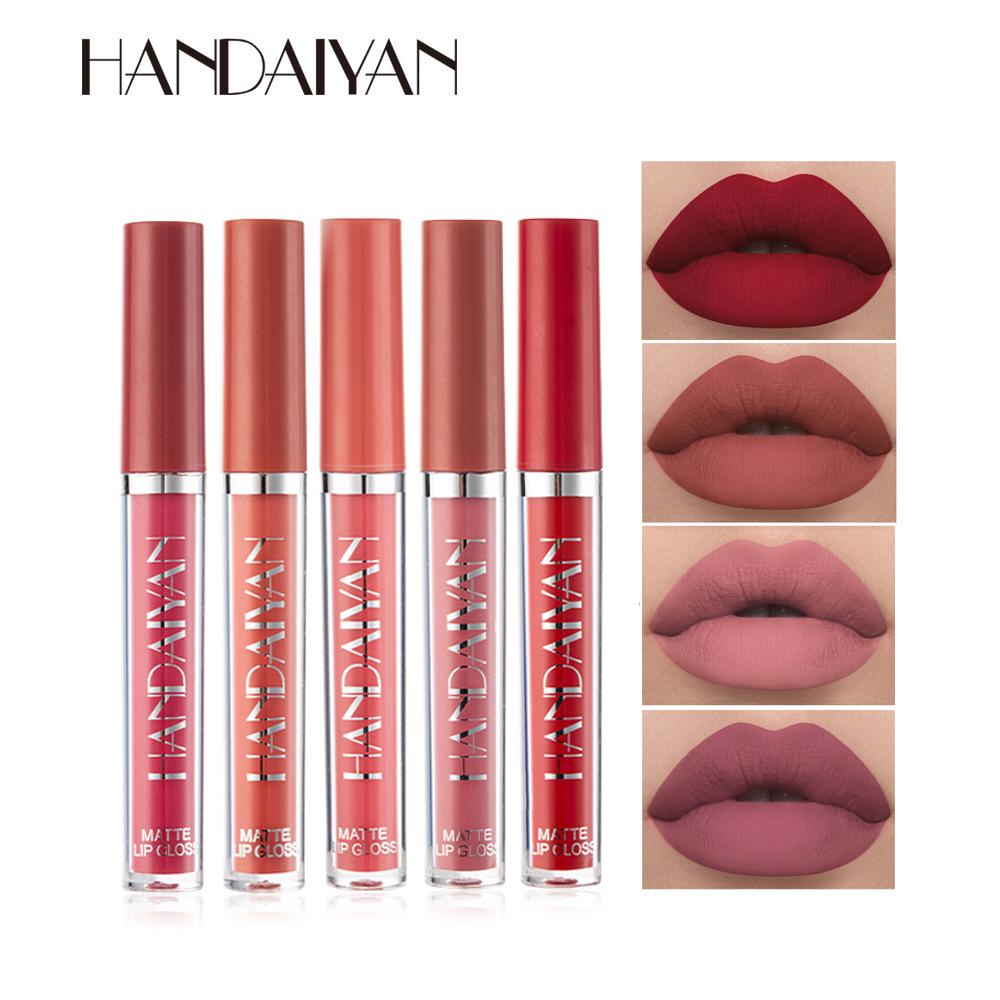 12 Farben Mode Matt Samt Flüssiger Lippenstift Lipgloss Sets Natürlicher Feuchtigkeitsspender Wasserdicht Lang Anhaltend Lippenkosmetik