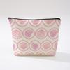 Pink Bowknot Zipper Storage Bag Travel Portable Wash Pouch Student Pencil Case Multi-Purpose Organizer for Women