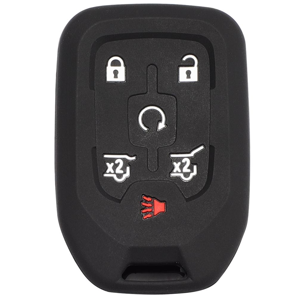 Key Fob Cover Case for GMC Yukon Chevy Tahoe Silverado Suburban Denali Terrian Acadia Sierra Car Key Protection Cover