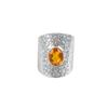 Rare Citrine Gemstone 925 Sterling Silver Handmade Jewelry Wedding Ring For Gift RR-17-7