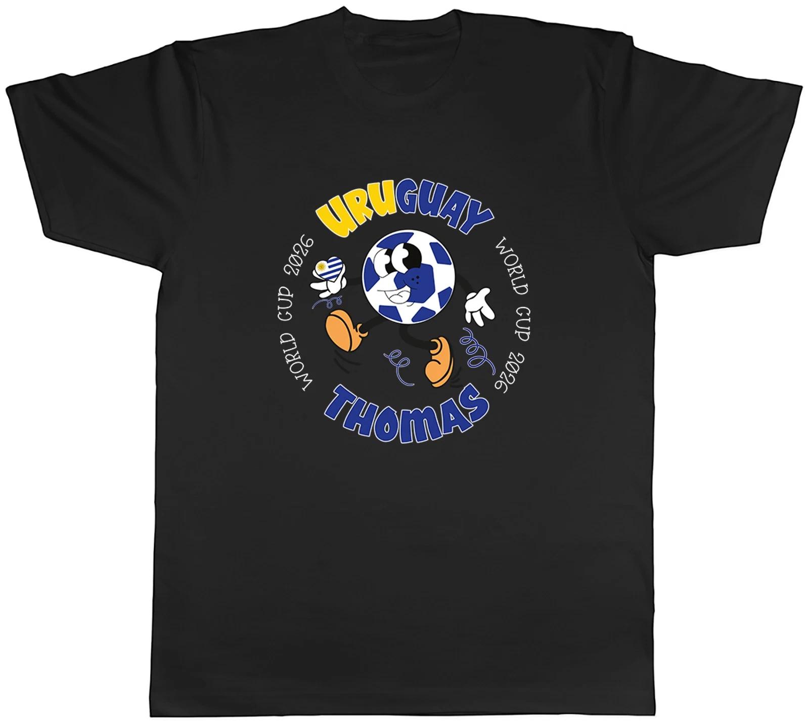 Personalised Uruguay World Cup Heart Football Fan Mens T-Shirt Tee Gift Top L