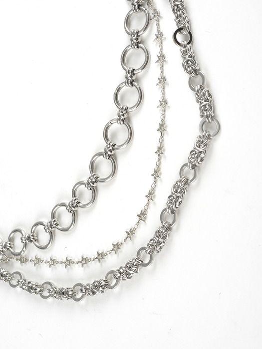 VACANT ARCHIVE KAREN CHAIN KEYRING SILVER