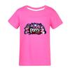 5633 Candy Color Kids Girls Lily Lovebraids Print T-Shirt