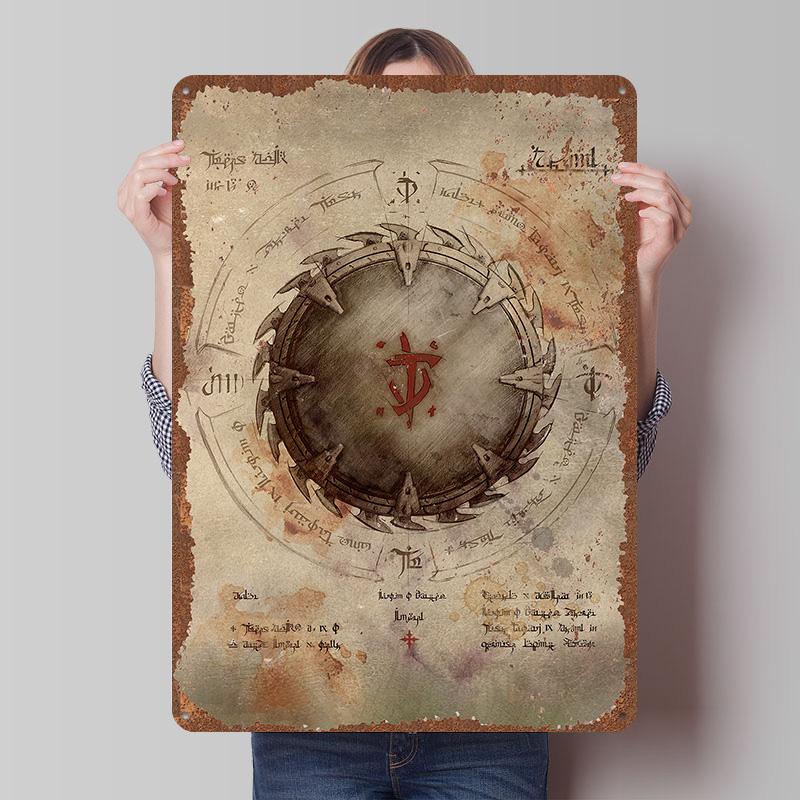 DoomS Tinplate Posters Custom Wall Art Vintage Metal Signs Retro Tin Plaque for Bedroom Decoration Gaming Home Decor Accessories
