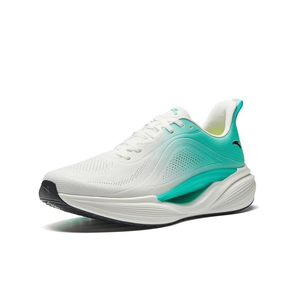 Anta Hydrogen Run Cool Comfortable Versatile Fabric Low-Top Running Shoes Men sneakers Paper-White Clear-Blue 112625542-3