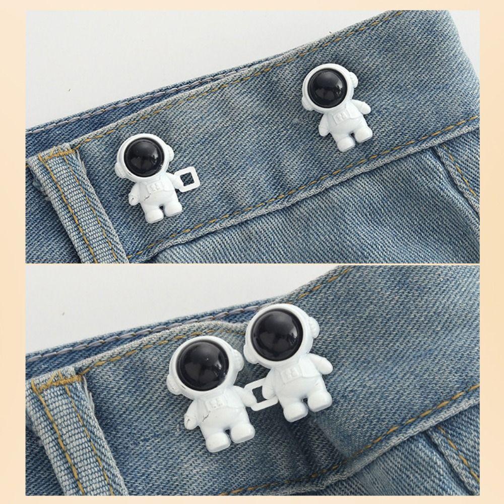 Waist Buckle Spaceman Pants Button Tightener Button Clasps Jean Buttons for Loose Jeans  Gift