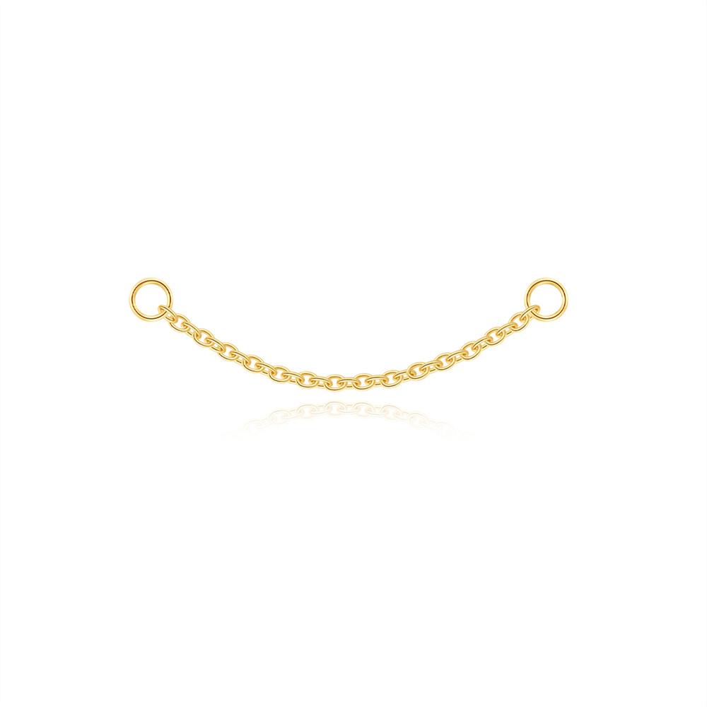 AIDE 1PC 925 Silver Zircon Piercing Chain Fit For Earring Hoops Ear Bone Studs DIY y2K Lucky Red Koi Fish Jewelry Accessories