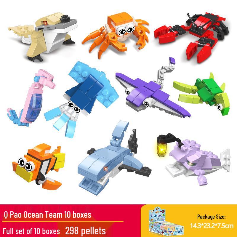 Xiaomingxing Bausteine - Kompatibel mit Lego, Pädagogisches Montagespielzeug mit kleinen Partikeln für Jungen