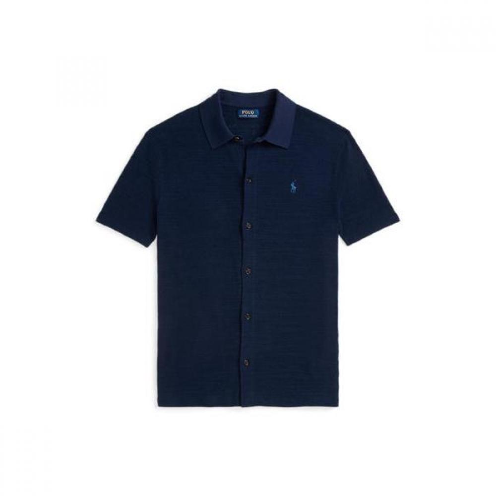 Polo Ralph Lauren Men S Textured Cotton Linen Shirt Sweater mnpoSwe1n820027400