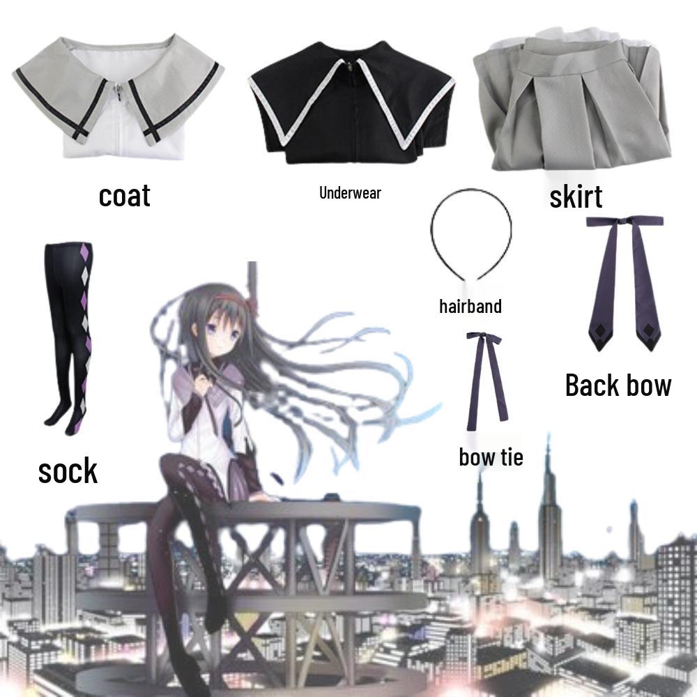 Homura Akemi Magiczna Dziewczyna Bitwa Kostium Cosplay - Słodki Styl Anime
