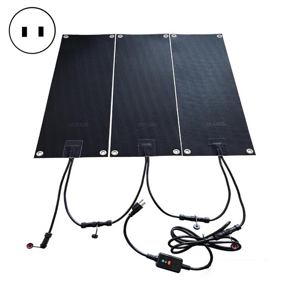 

3 шт. 400-600 Вт электрические подогреваемые коврики для снеготаяния, коврики для рептилий, лазающие коврики для домашних животных, теплые коврики для контроллеров, безопасные принадлежности US Plug чёрный