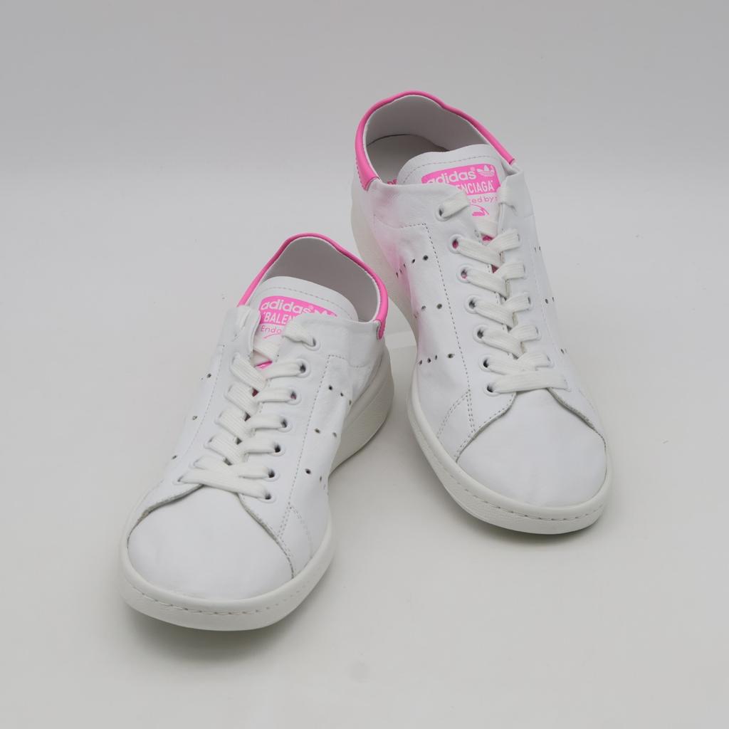 ID7566 BALENCIAGA A Adidas Stan Smith "White/Pink Glow" (Women's)