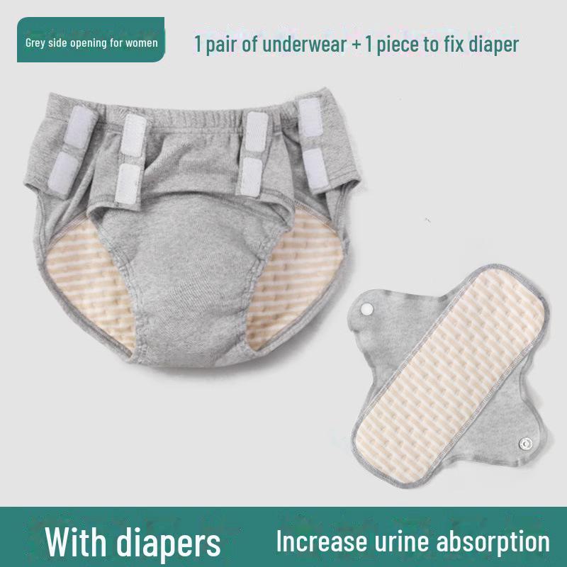 Washable Elderly Incontinence Underwear - Anti-Leak Bed-Rest Care Diaper 
