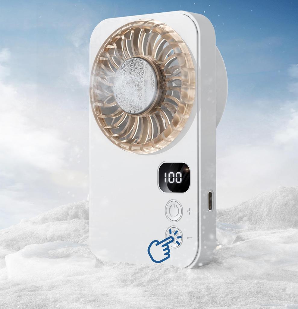 Ice Pack Portable High-Speed Cooling Fan for Outdoor & Home Use, Large Fan with Customizable Logo