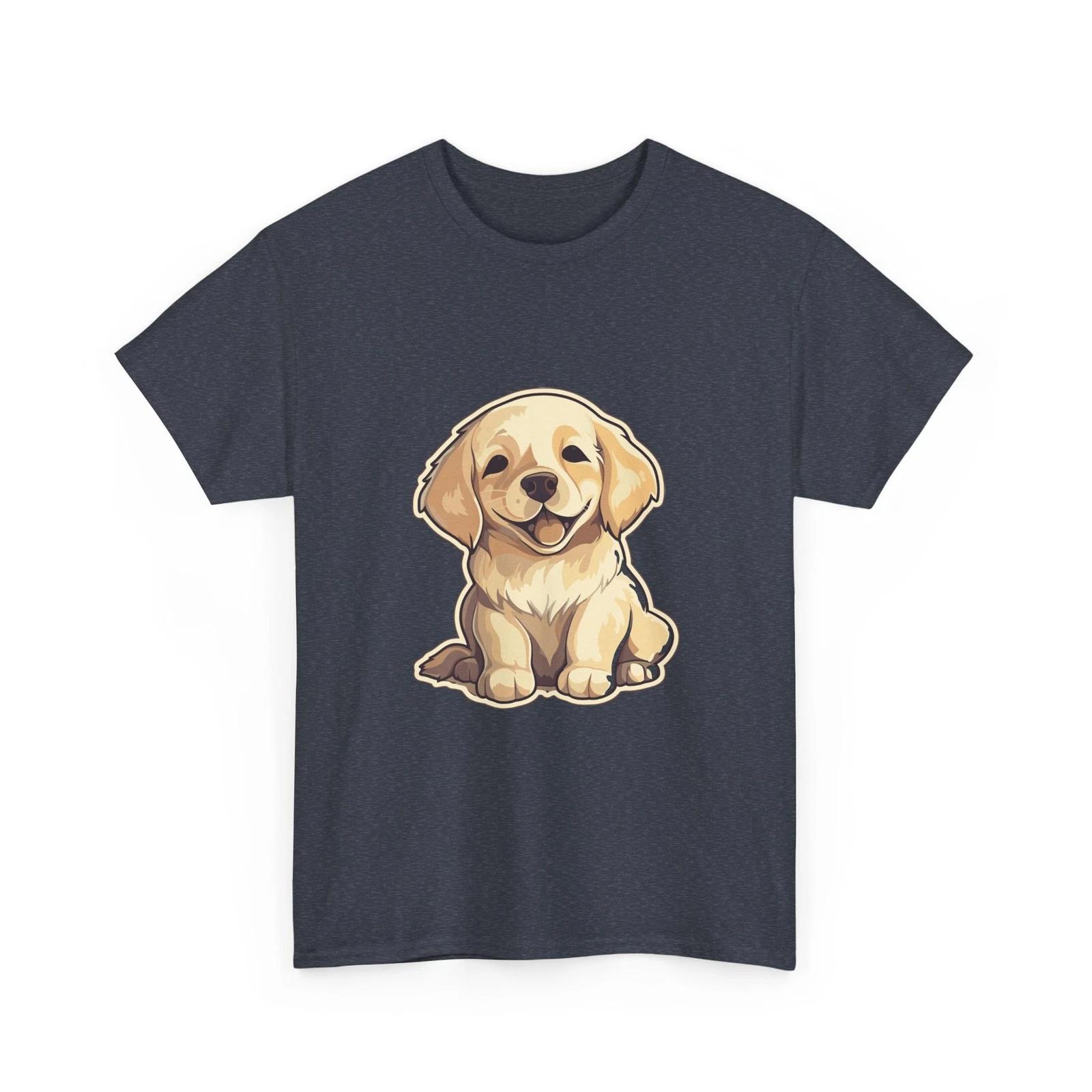 Cute Golden Retriever Puppy T-Shirt Cute Dog Tee, Pet Lover Shirt S