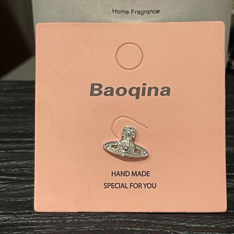 Pink Card Baoqina Flat Threaded Cartilage Stud: Trendy Cross-border Hot-Selling Piercing Jewelry