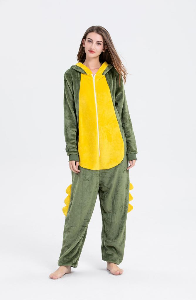 dorawithme Crocodile Kigurumi Pajamas for Animal Cosplay Unisex Adults, Loungewear, Costume, Halloween, Christmas, (Size S)