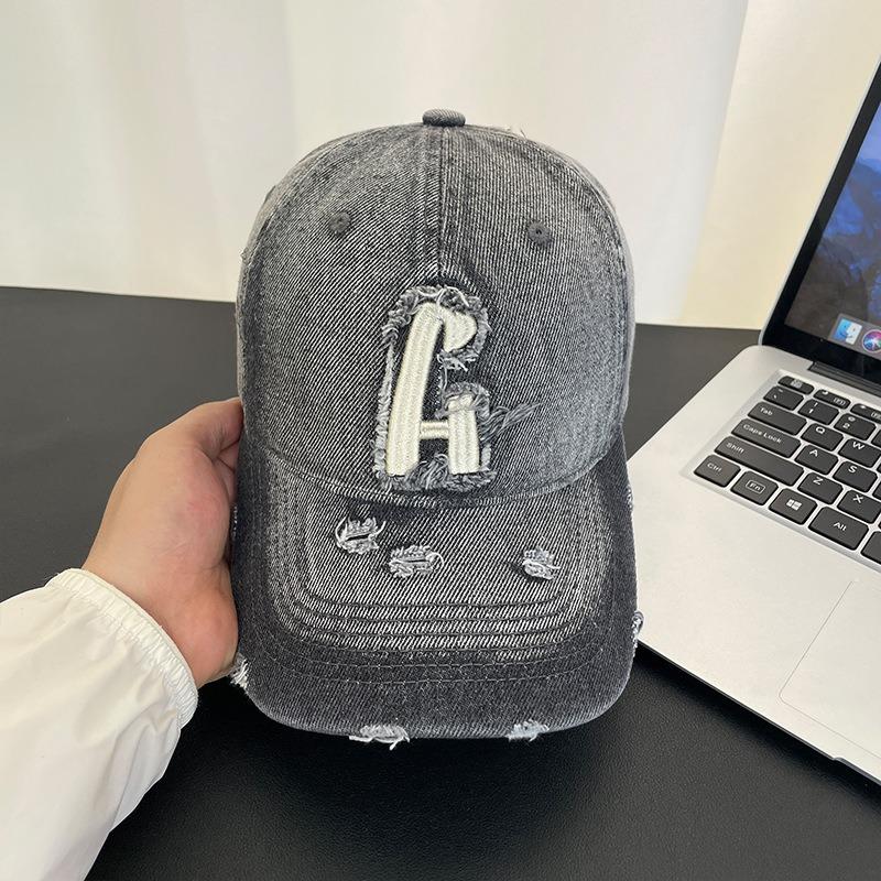 Hip Hop Baseball Cap Suitable For Both Men And Women Flat Brimmed Cowboy Hat Outdoor Sun Hat Letter Stitched Flat-Brimmed Hat