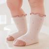 Children's Girls Socks Cotton Dot Solid Kids Girl Sock Fashion Princess Baby Socks For Girls Autumn Winter 0-12Years Accessories