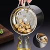 1.8L Stainless Steel Oil Container Oil Strainer Tray Kitchen Cooking Grease Filter Oil Fat