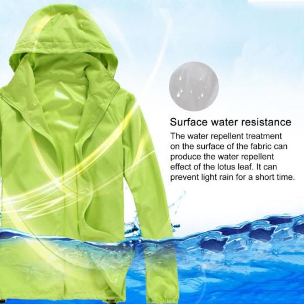 Women Men Solid Color Quick Dry Casual Outdoor Jacket Waterproof Windproof Sunscreen Sports Coat for Jogging