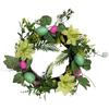 Easter Wreath Door Flower Wreath Hanging Wreath for Easter Window Decoration