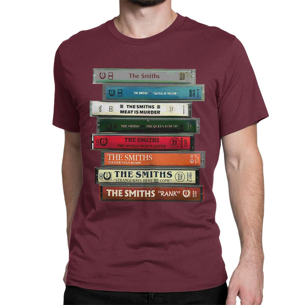 The Smiths Cassettes T-Shirt for Men Women Indie Punk Rock Band Fashion Cotton Tees Round Neck Short Sleeve T Shirt Classic Tops