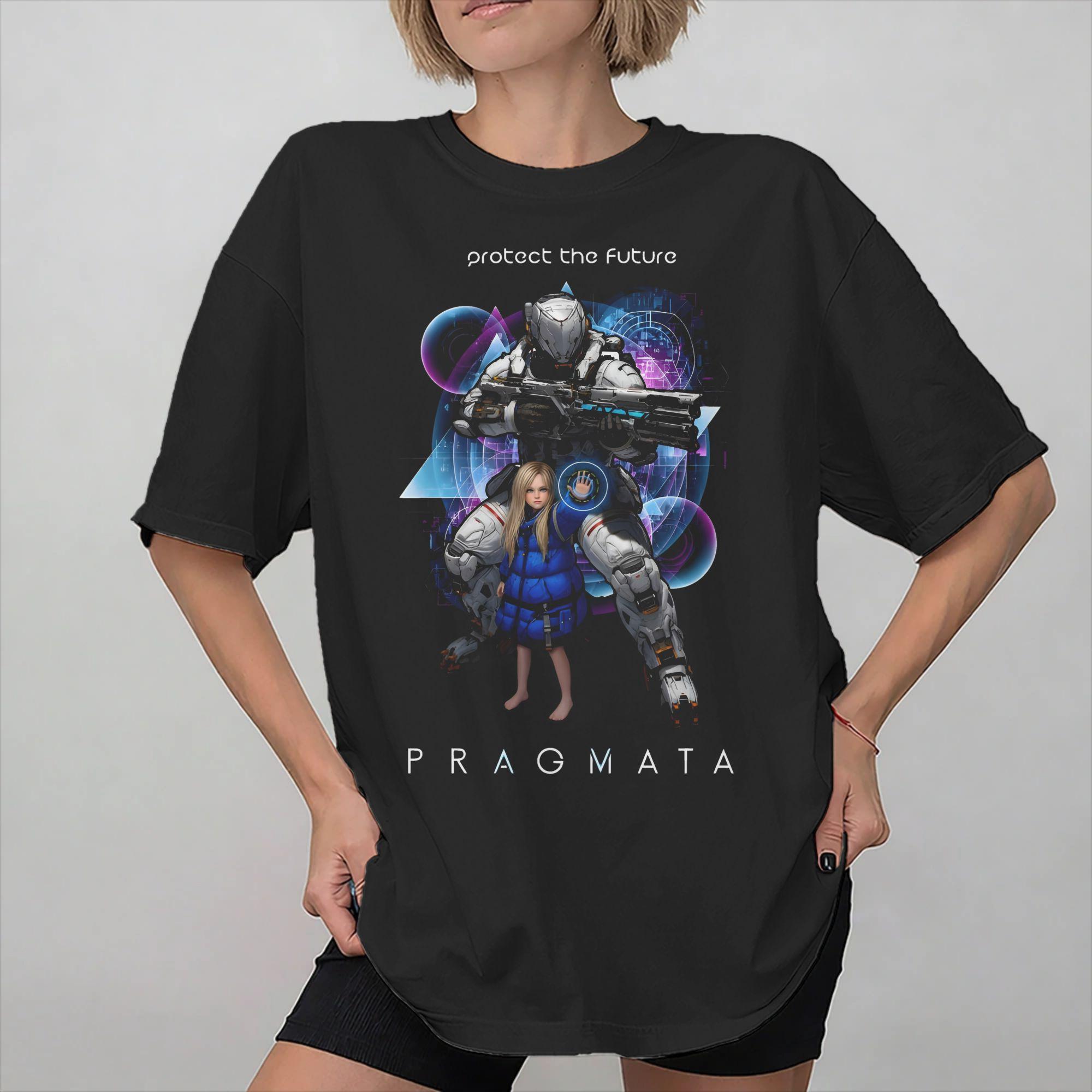 Unisex Women Pragmata Game 2026 Shirt Cotton Printed TShirt Clothing Outfits S