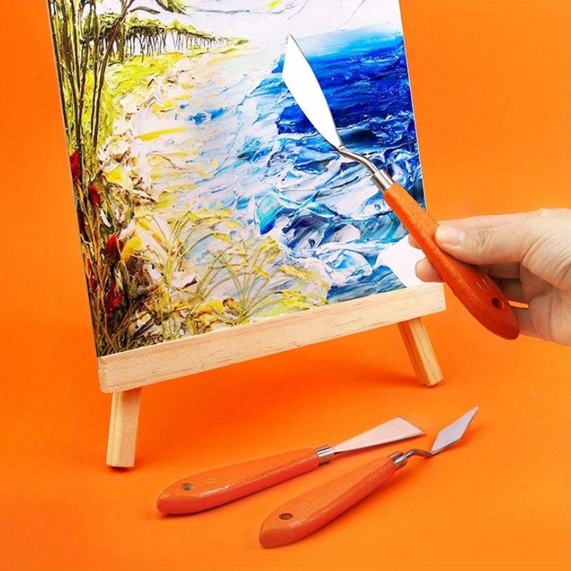 3 Sets of Art Scraper Set Art Painting Palette Scraper Oil Painting Palette Scraper Gouache Pigment Palette Shovel