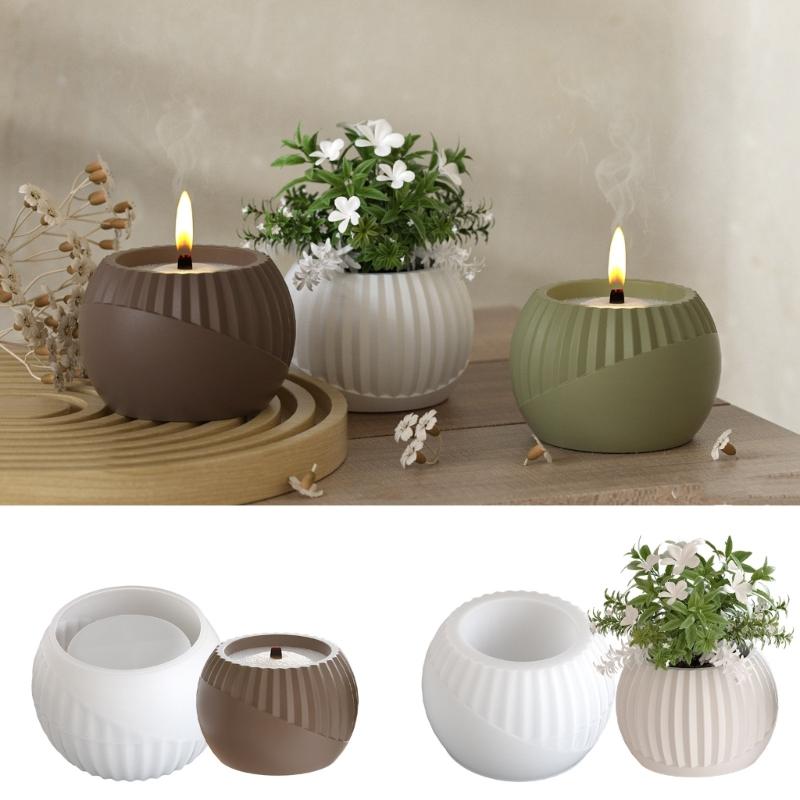 Sturdy Silicone Vase Mould Set Accessory for Resin Plaster Craft Supplies Flower Pots Making Set for Home Decoration