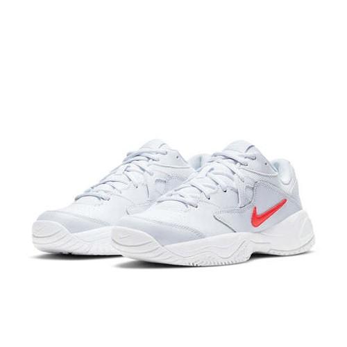 Women's Nike Wmns Court Lite 2 Football Grey Bright Crimson AR8838-005