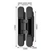 Concealed Mounting Hinge Zinc Alloy Noise Reduction for Interior Doors and Cabinets Strong Load Capacity 110mm