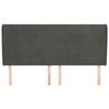 VidaXL Headboard with Ears Black 163x23x118-128 Cm Velvet3118012