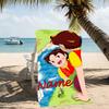 Customizable personalized beach towels Heidi themed designs.Suitable for the beach, yoga, sports;ideal as beach accessories