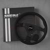 SIBEIKE JDM Montecarlo Black Suede Leather Steering Wheel Sim Racing Sport Steering Wheel