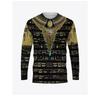 Ancient Egyptian Horus Print Men's O-Neck T-shirt Casual Long Sleeve Oversized Pullover Fashion Tops Women Clothing