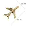 Fashion Women Plane Brooch Pin Stewardess Logo Pilot Badge Austria Rhinestone Brooches Broches Sign Jewelry Lucky Flying Corsage