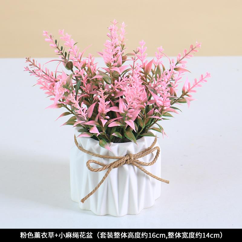 Simulated Potted Plants, Plastic False Flower Ornaments, Artificial Plants Bonsai Dining Table Decorations, Photography Props