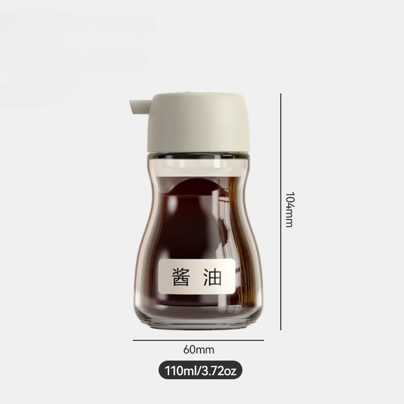 

Hot 110/190ml Japanese Style Glass Oil Bottle Desktop Seasoning Bottle Kitchen Household Glass Soy Sauce Seasoning Can Oil Pot L