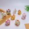 100pcs Kawaii 3D Dog Miniature Figurines Fairy Garden Miniatures Ornaments Decoration DIY Resin Crafts Doll House Accessories