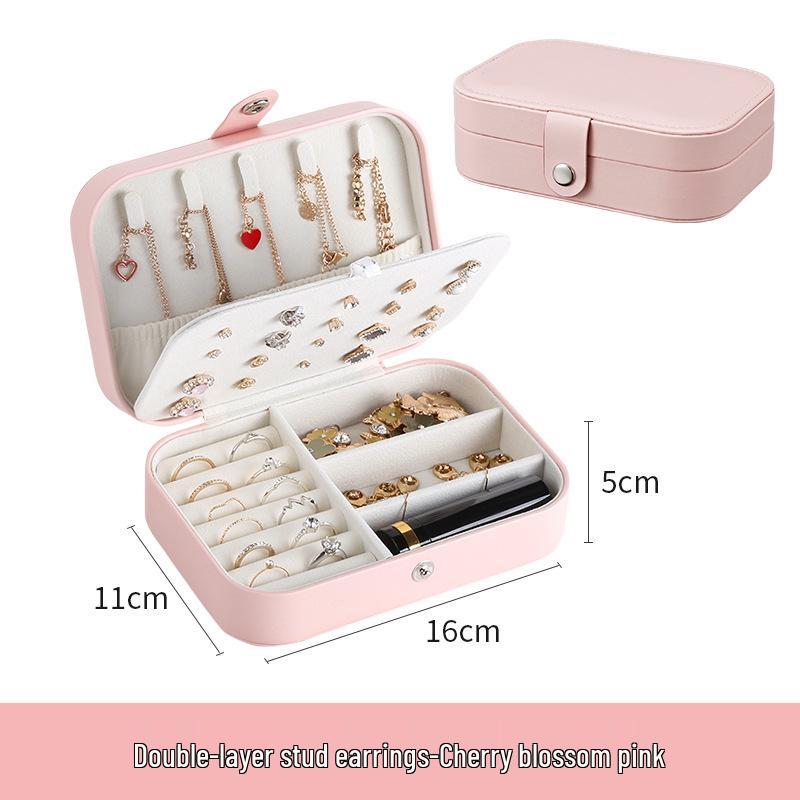 Katherge High-End Stud Earring & Lipstick Jewelry Storage Box