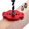 Doweling Jig 6/8/10mm Self Centering Drill Guide 67mm Wood Panel Puncher Positioning Vertical Pocket Hole Jig for Woodworking