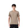 Under Armour Solid Logo Breathable Crew Neck Short Sleeve T-Shirt Men Tops Gray-Brown 1383668-203