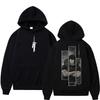 Japonské Anime Jujutsu Kaisen Toji Fushiguro Mikiny Harajuku Retro Manga Cosplay Tepláková souprava Fleecová Teplá Oversized Ležérní Mikina