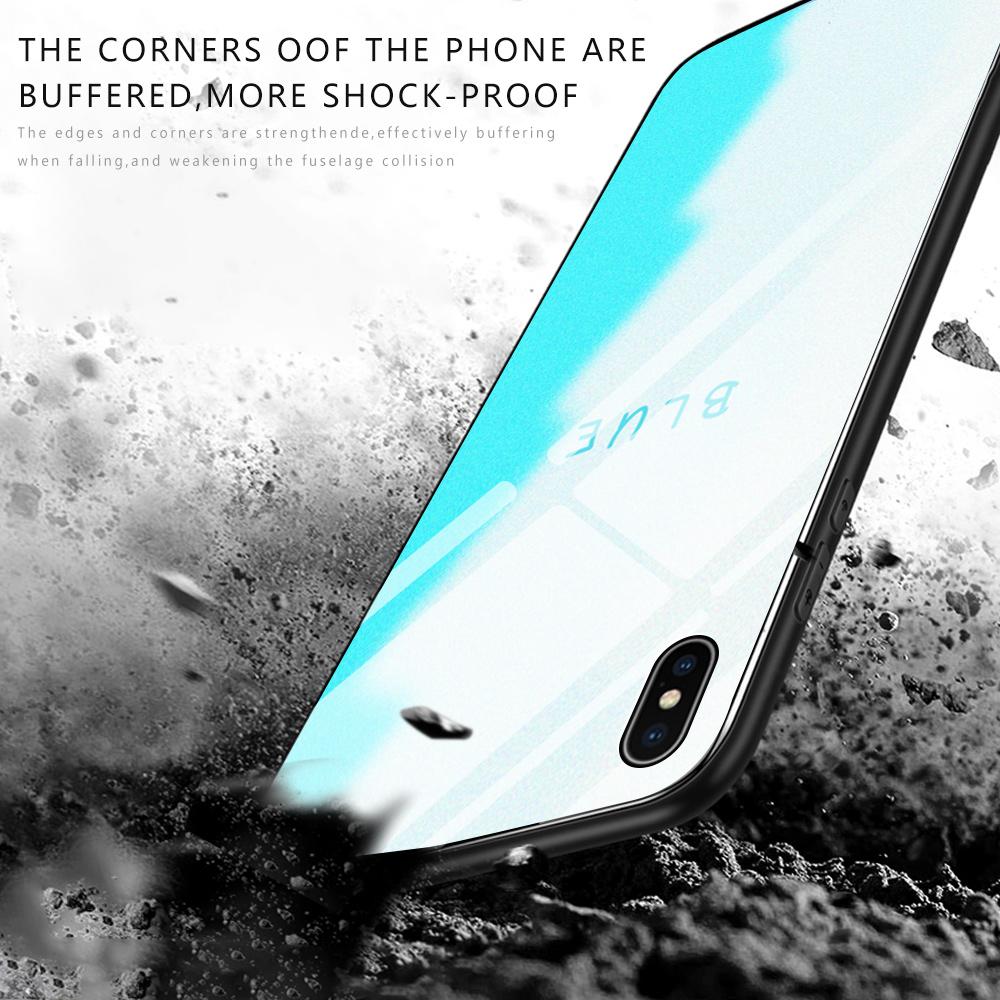 Tempered Glass Phone Case For iPhone 11 12 13 14 15 16 17 Redmi 10 12 14C Note10 Note14 Xiaomi 11Lite PocoC75 Soft Edge Shockproof Smooth Shell