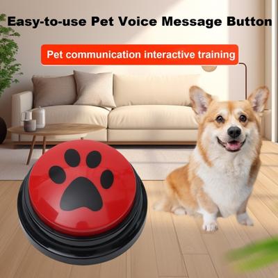Dog Communication Talking Button Dog Training Button Record Repeat Speech Button Interactive Pet Speaking Tool