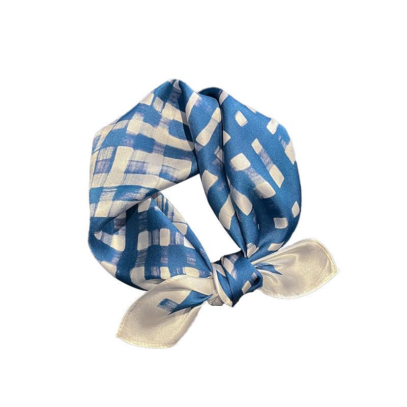 100% Really Silk Scarf for Women Bandana Square Scarves Kerchief Paisley Wrap Mulberry Silk Bag Handle Tie Lady Headband Hijab