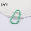 Colorful Keychain Accessory 2Pcs Carabiner Spring Buckle Lightweight Alloy Clip Easy One-Handed Durable Metal D-Shaped Hook Outdoor Travel Bag Pendant