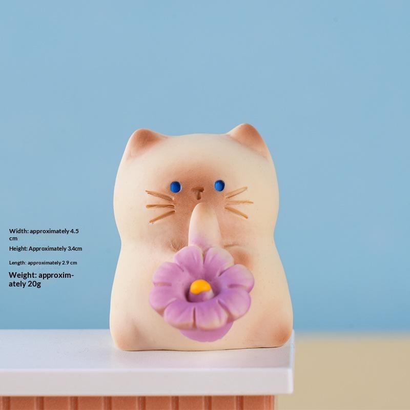 Neue Cartoon Fadcute Katze Pai Serie Harzfigur Ornament Premium-Textur Feiertags-Hausdekoration Modellspielzeug Überraschungsgeschenke